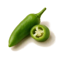 lange grüne Chilis (z.B. Holland oder Cayenne)
