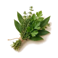 Kräuterstrauß (klein: Petersilie, Lorbeer, Thymian)
