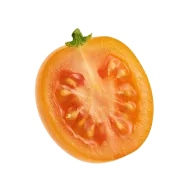Sungold- oder Kirschtomaten, halbiert