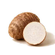 Taro, geschält und in 2,5 cm Stücke geschnitten