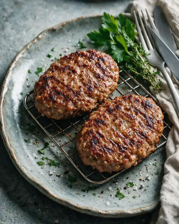 Airfryer Rinder-Patties (KI-Illustration)