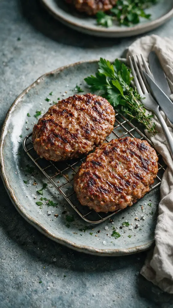 Airfryer Rinder-Patties