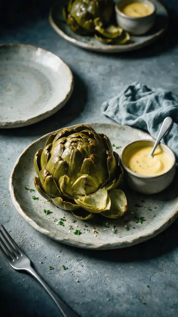 Artischocken mit Hollandaise