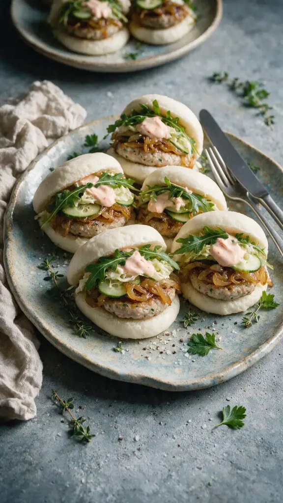Bao-Burger mit Schweinebauch