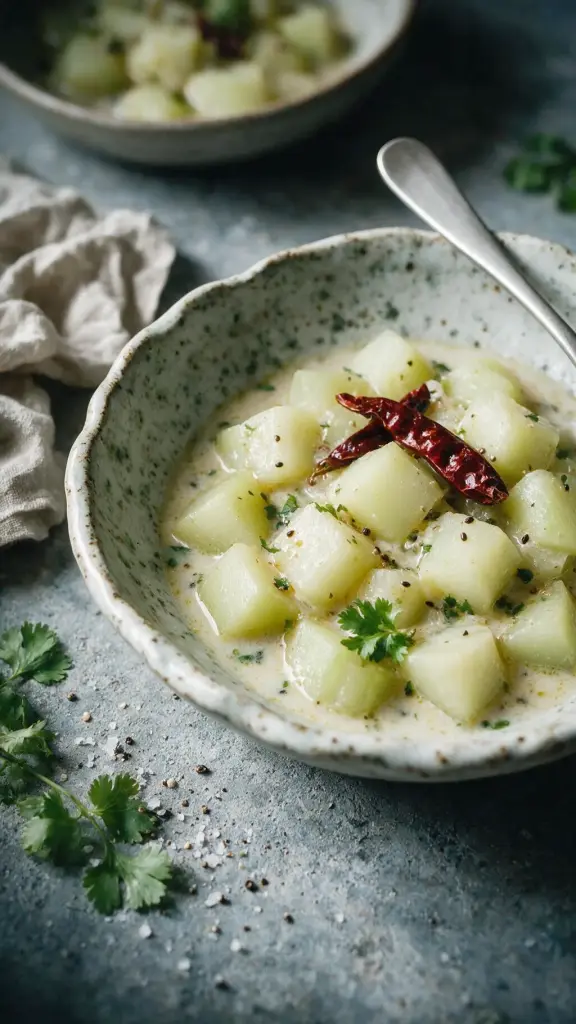 Flaschenkürbis-Curry mit Kokosmilch