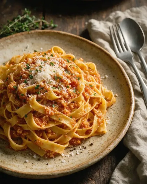 Blumenkohl-Bolognese (KI-Illustration)