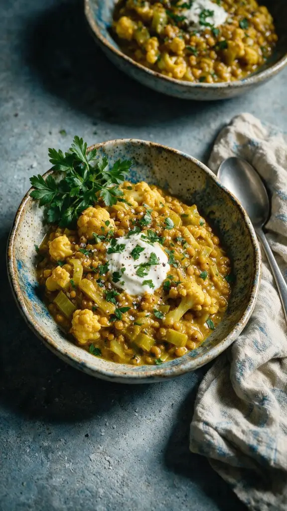Blumenkohl-Linsen-Curry