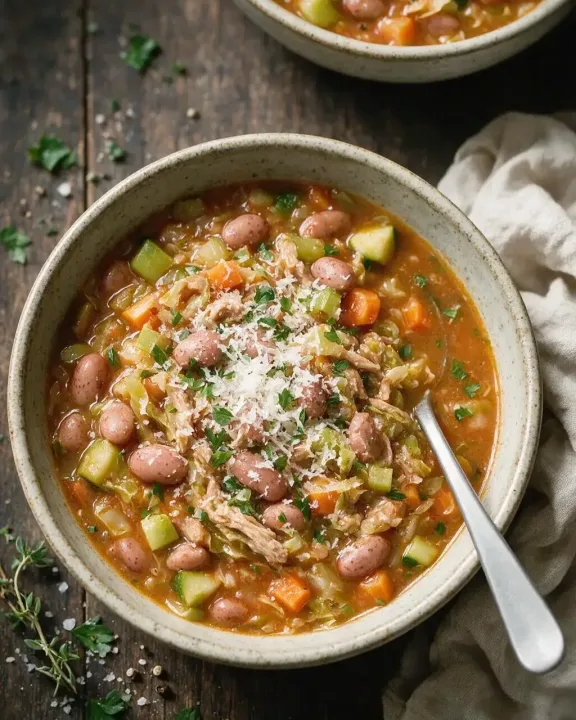 Italienische Bohnensuppe (KI-Illustration)