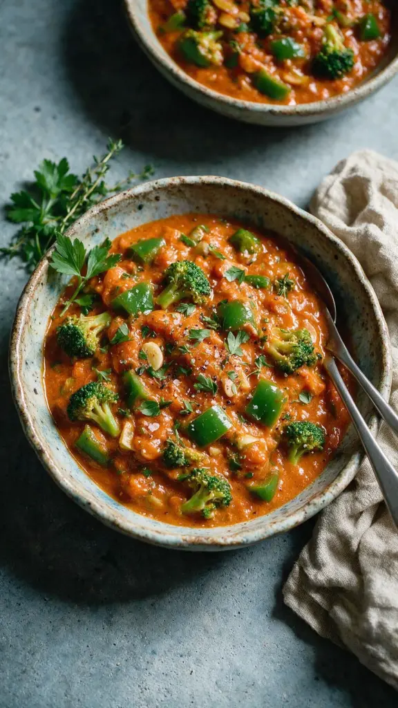 Brokkoli-Paprika-Curry