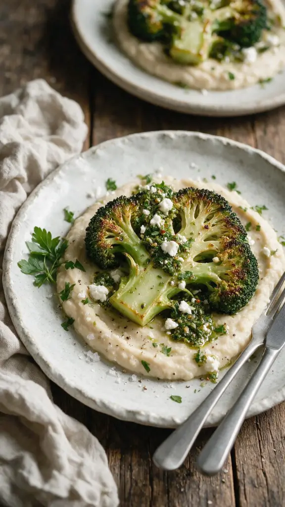 Brokkoli-Steaks mit Chimichurri