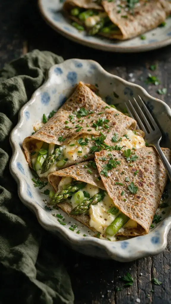 Gefüllte Buchweizen-Crêpes
