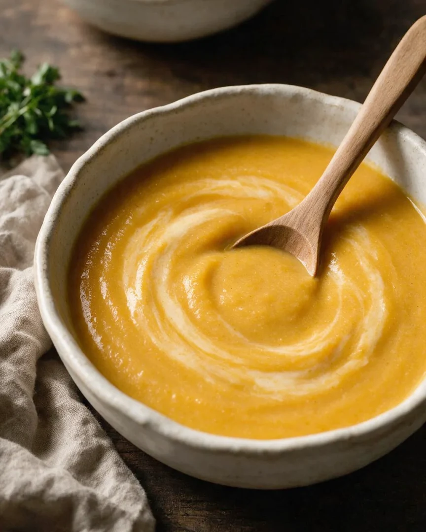 Butternut-Kürbissuppe (KI-Illustration)