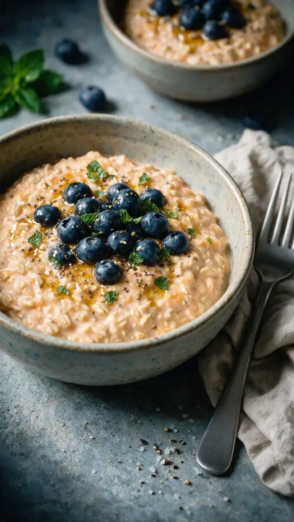 Overnight Oats mit Cantaloupe