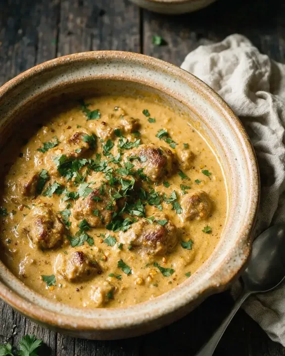 Cashew-Lamm-Curry (KI-Illustration)