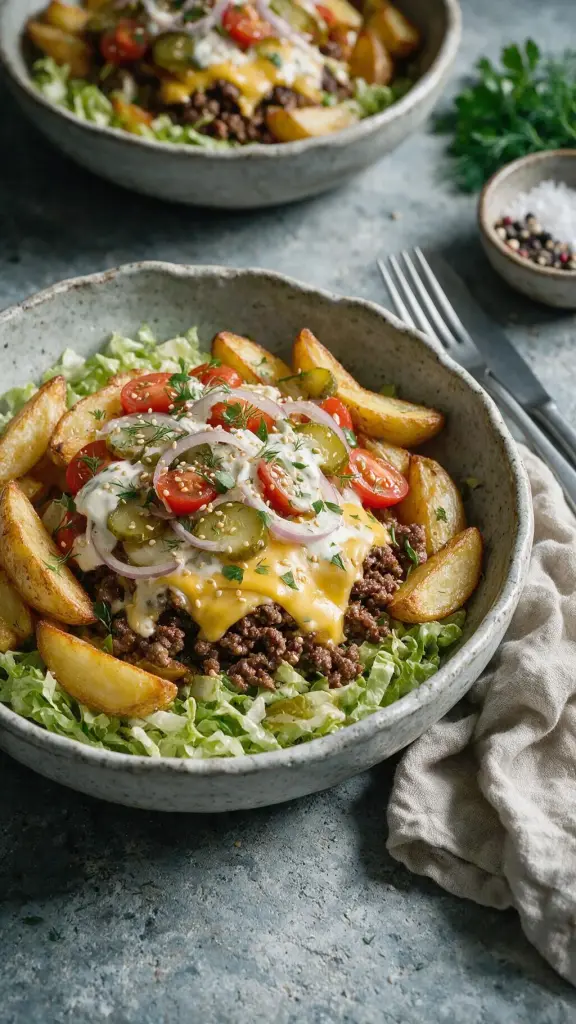Cheeseburger-Bowl