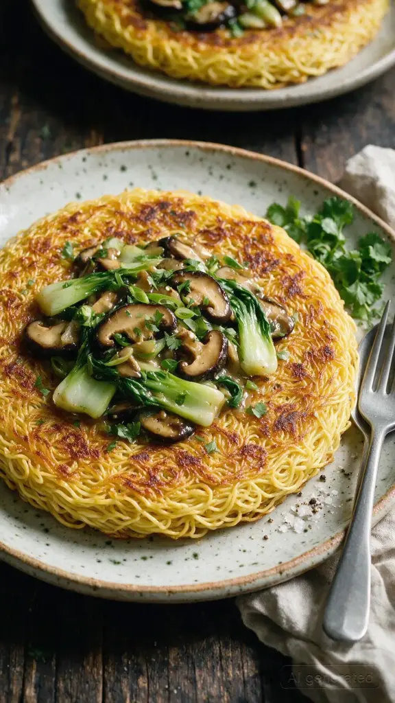 Chow Mein Nudelkuchen
