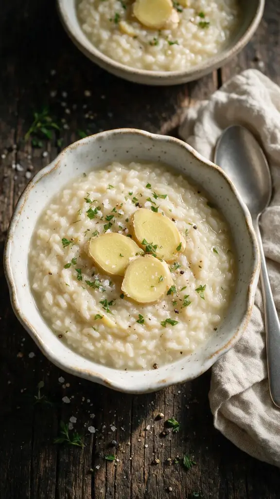 Congee mit Ingwer