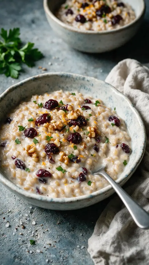 Cranberry-Orangen-Porridge