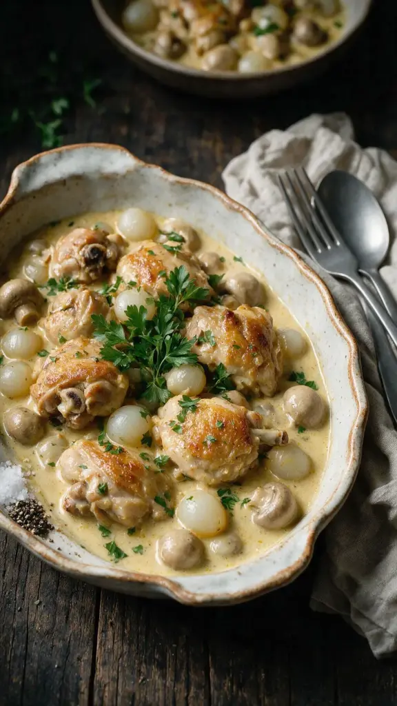 Hähnchen-Curry-Frikassee