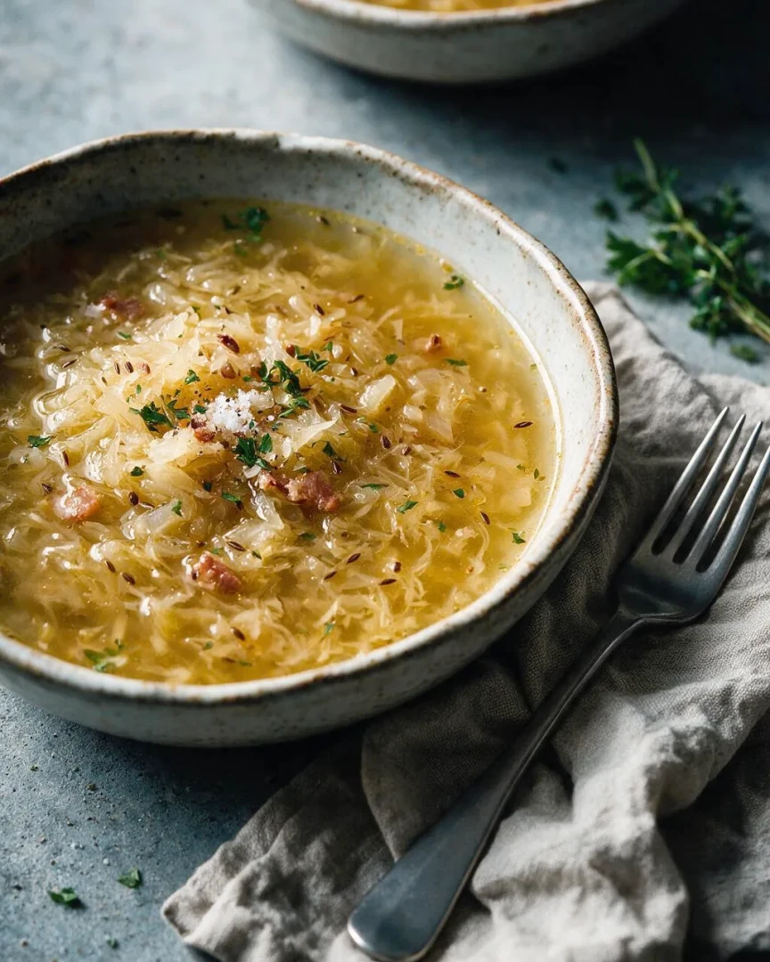Elsässische Sauerkrautsuppe (KI-Illustration)