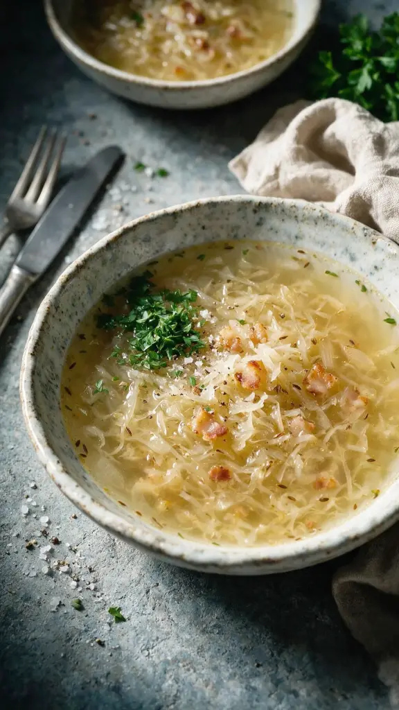 Elsässische Sauerkrautsuppe