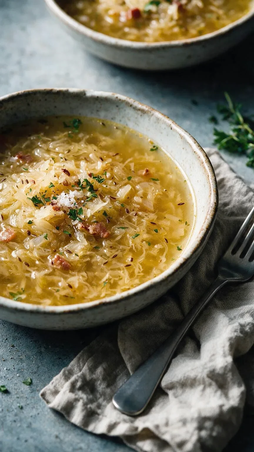 Elsässische Sauerkrautsuppe