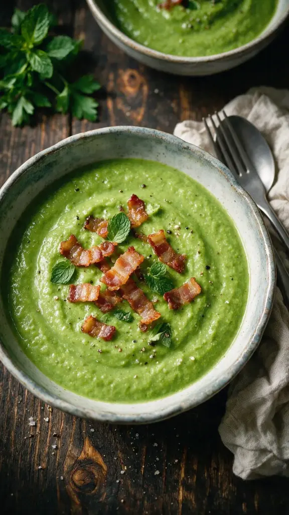 Erbsensuppe mit Speck