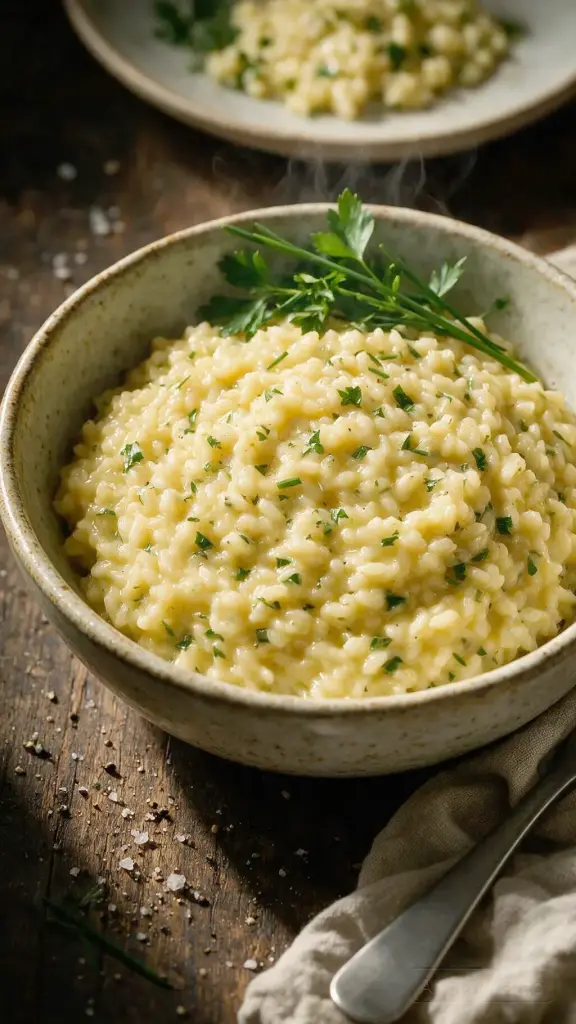 Kräuter-Risotto mit Parmesan