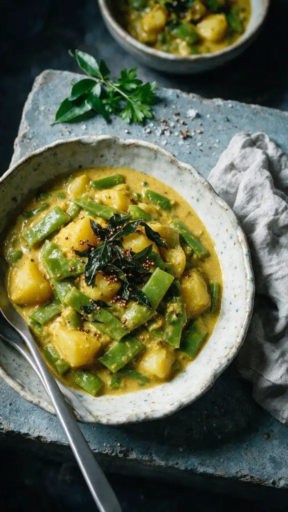 Grüne Bohnen Curry