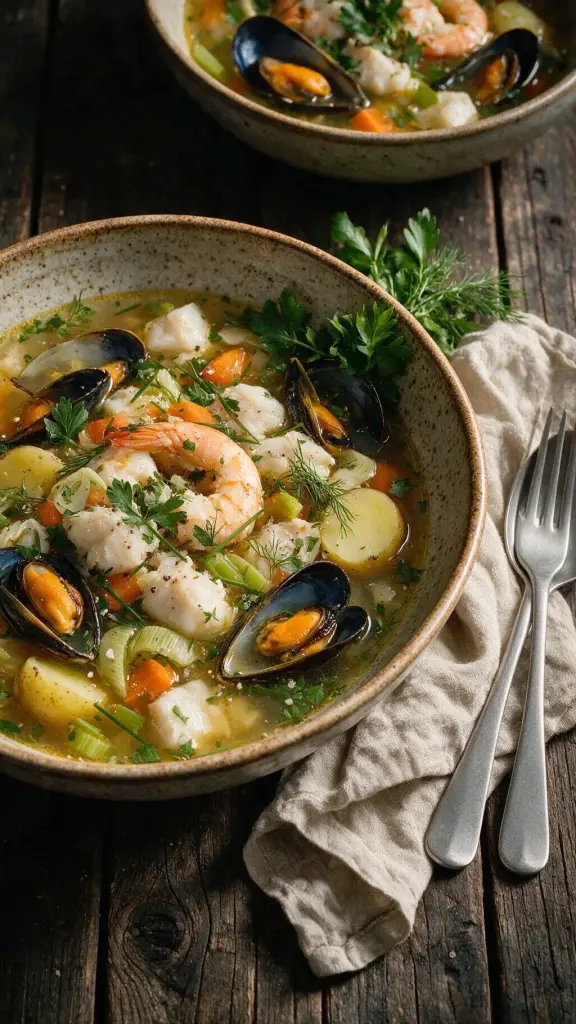 Nordsee-Fischsuppe