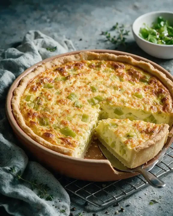 Lauch-Quiche (KI-Illustration)