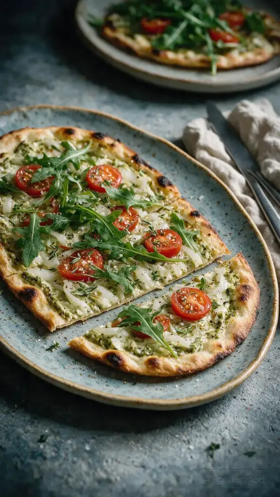 Flammkuchen Pesto & Tomate