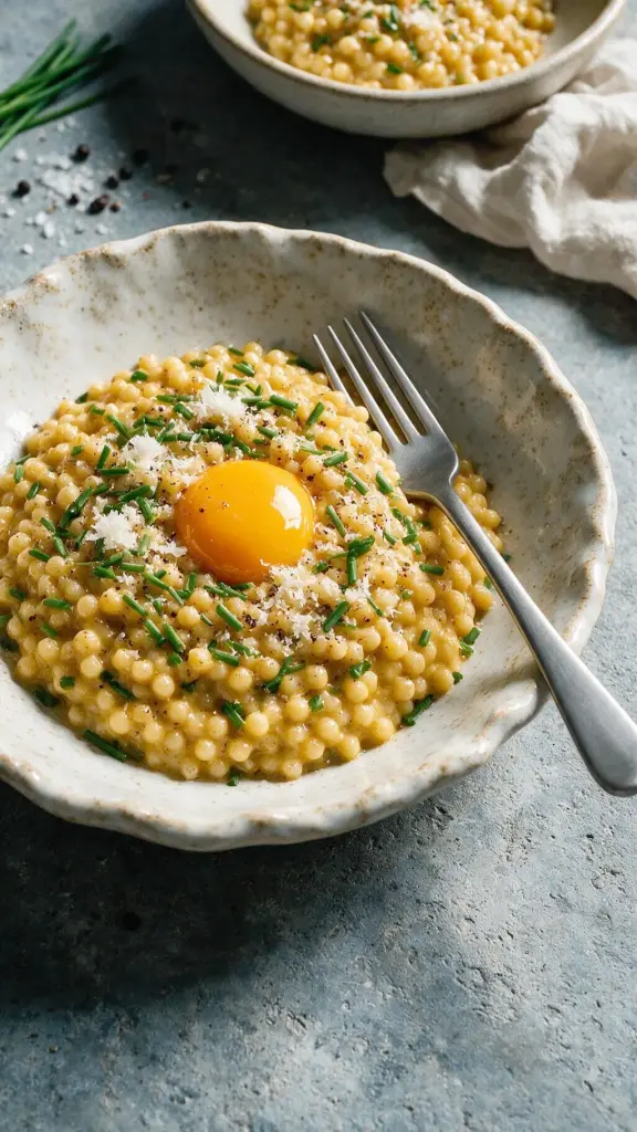 Cacio e Pepe mit Fregola