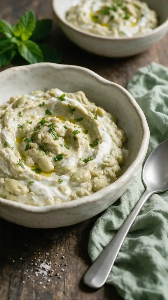 Ackerbohnen mit Joghurt