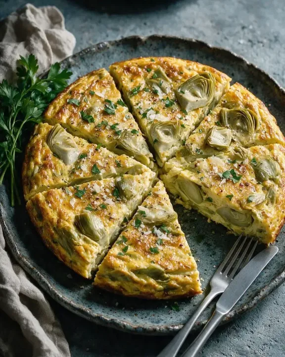 Frittata mit Artischocken (KI-Illustration)