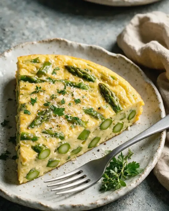 Spargel-Frittata (KI-Illustration)