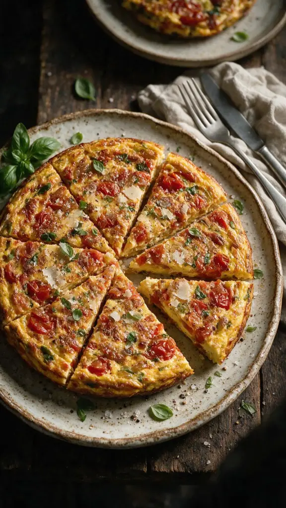 Tomaten-Basilikum-Frittata