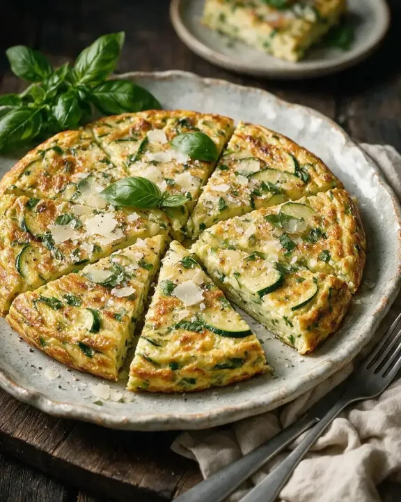 Zucchini-Frittata (KI-Illustration)