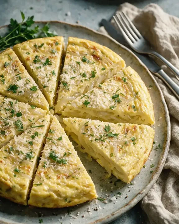 Frittata mit Zwiebeln (KI-Illustration)