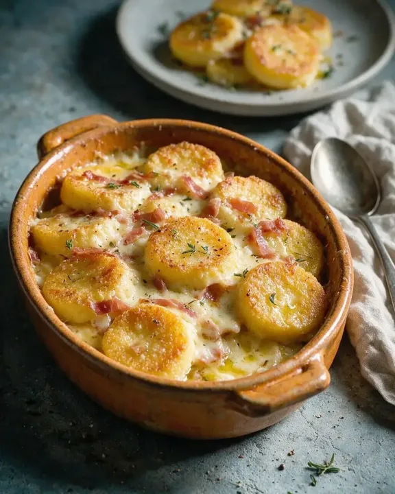 Gebackene Gnocchi alla romana (KI-Illustration)