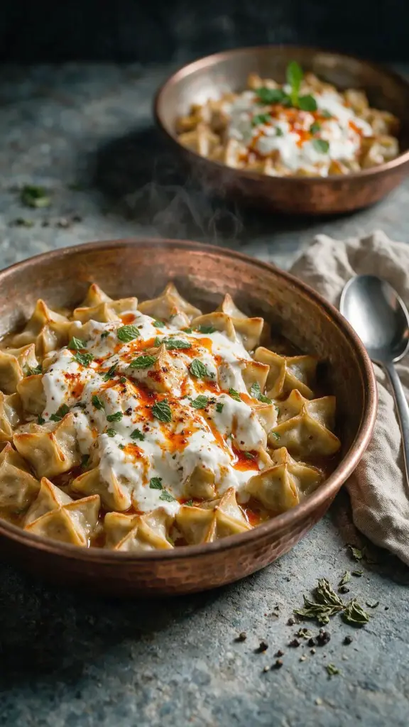 Gebackene Manti