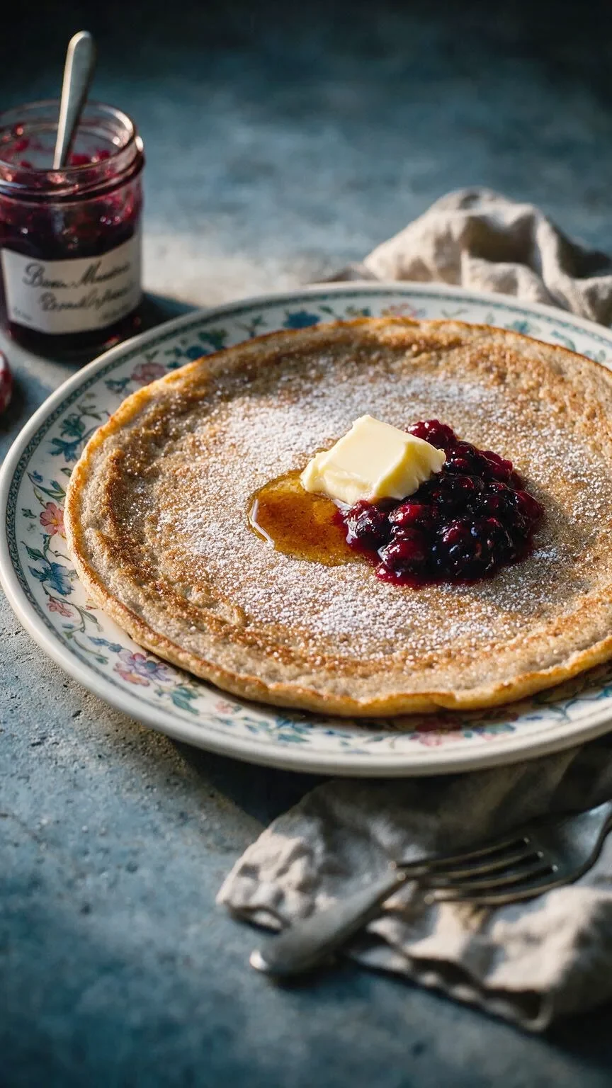 Gebackener Buchweizenpfannkuchen