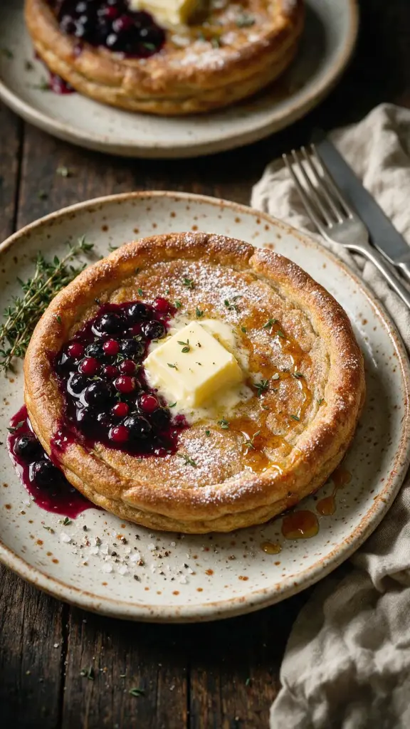 Gebackener Buchweizenpfannkuchen