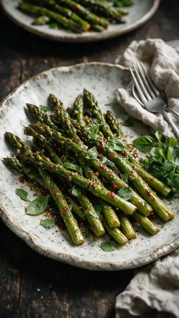 Thai-Spargel mit Austernsauce