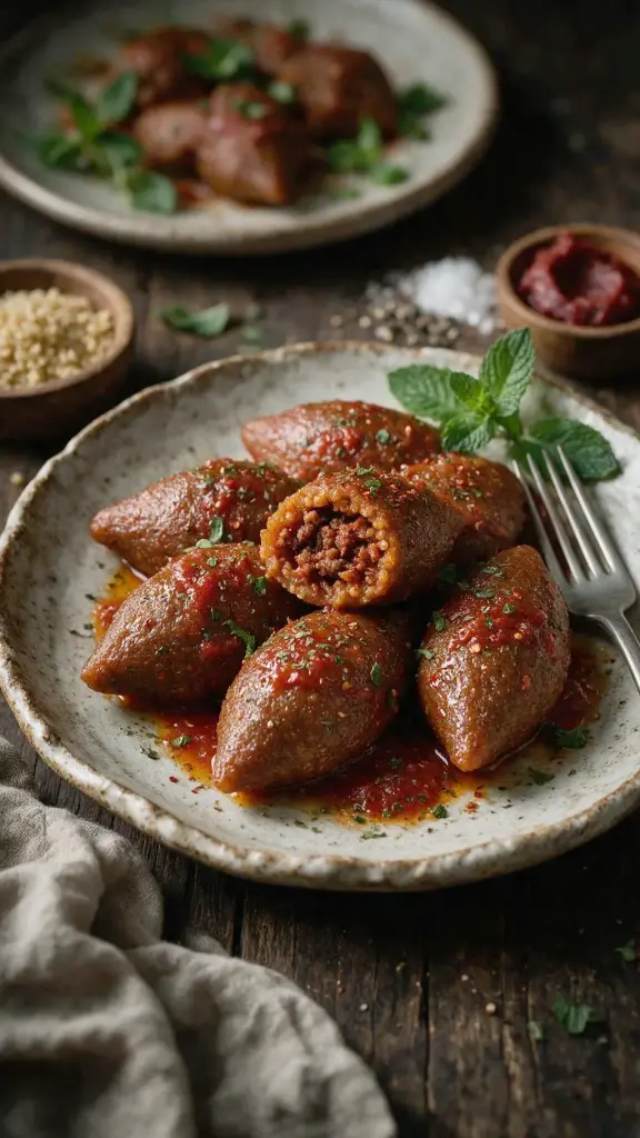 Gefüllte Bulgur-Klöße