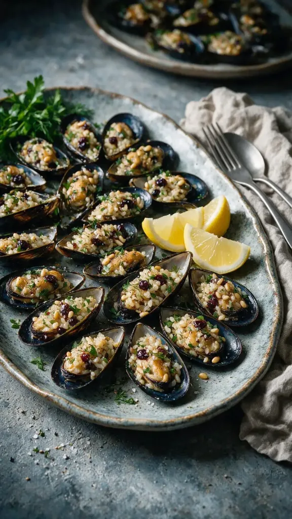Gefüllte Miesmuscheln (Midye Dolma)