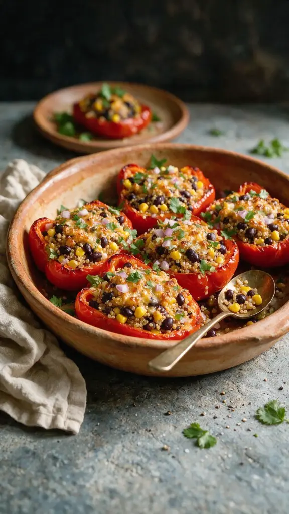 Gefüllte Paprika mit Quinoa