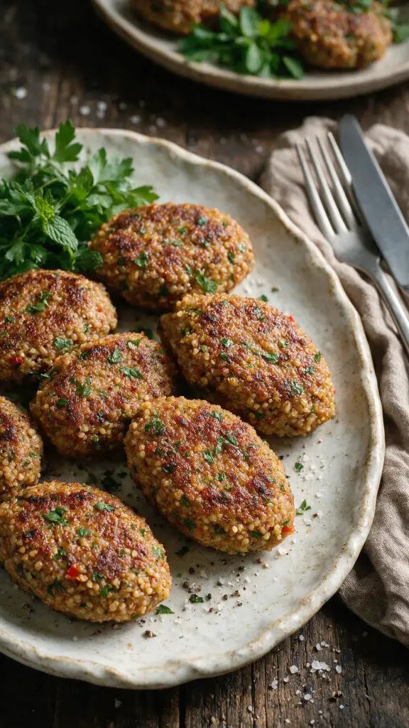 Bulgur-Köfte gegrillt