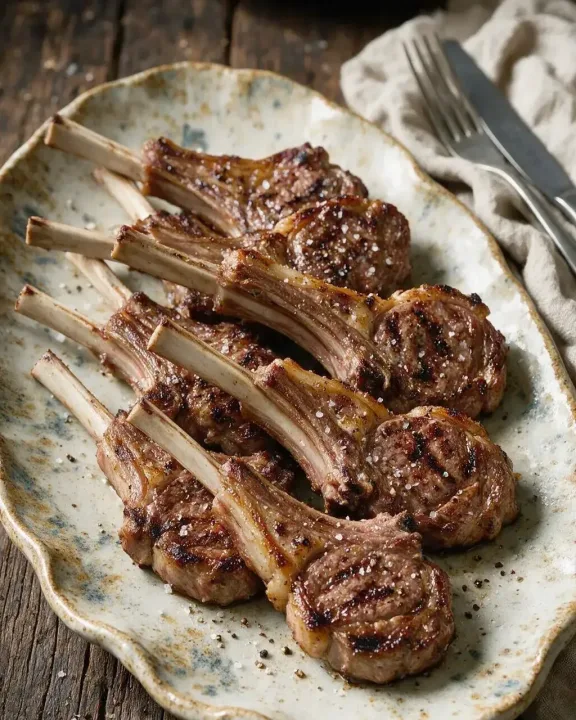Gegrillte Lammkoteletts (KI-Illustration)