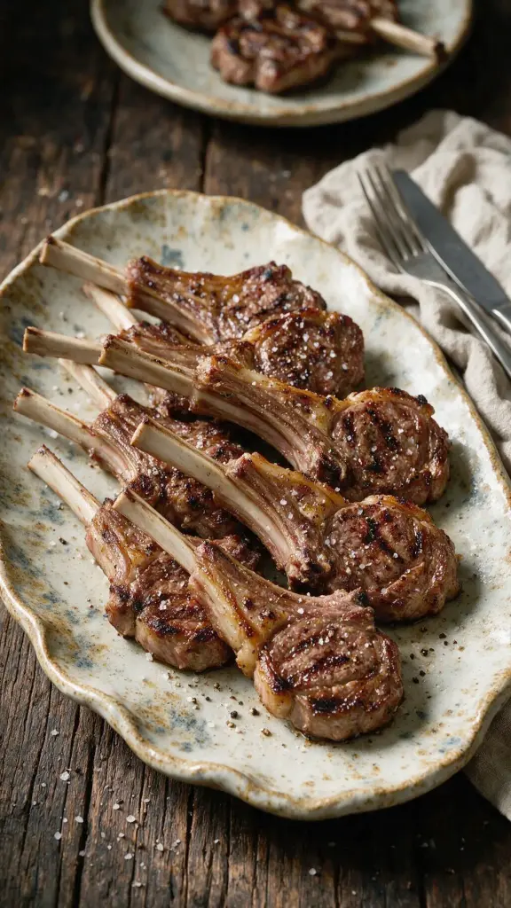 Gegrillte Lammkoteletts